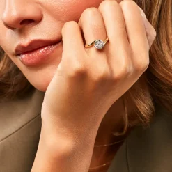 Bague Kenaniah Or Jaune Diamant Synthétique