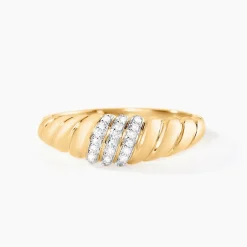 Bague Khadiga Or Jaune Diamant