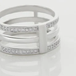 Bague Kirsten Argent Blanc Oxyde De Zirconium
