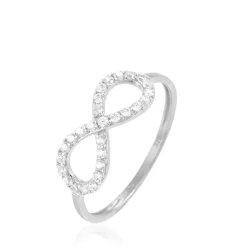 Bague Klothilda Or Blanc Oxyde De Zirconium