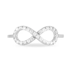 Bague Klothilda Or Blanc Oxyde De Zirconium