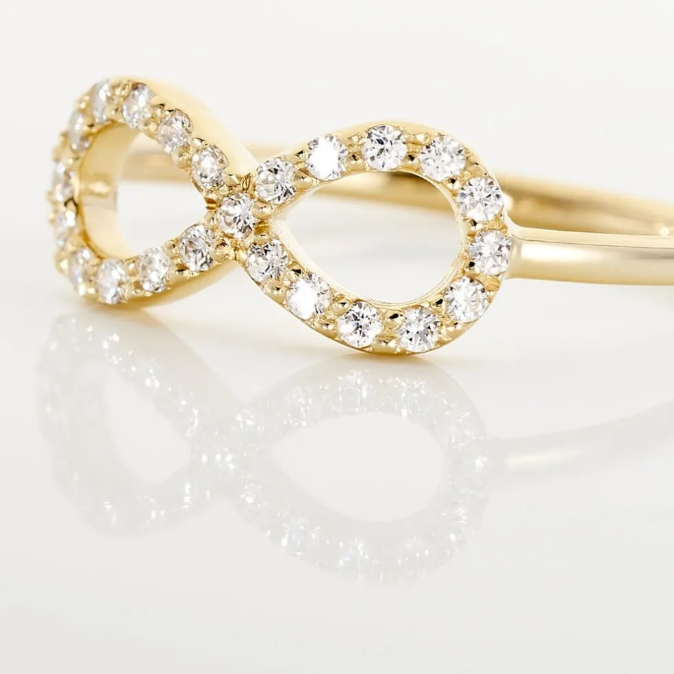 Bague Klothilda Or Jaune Oxyde De Zirconium