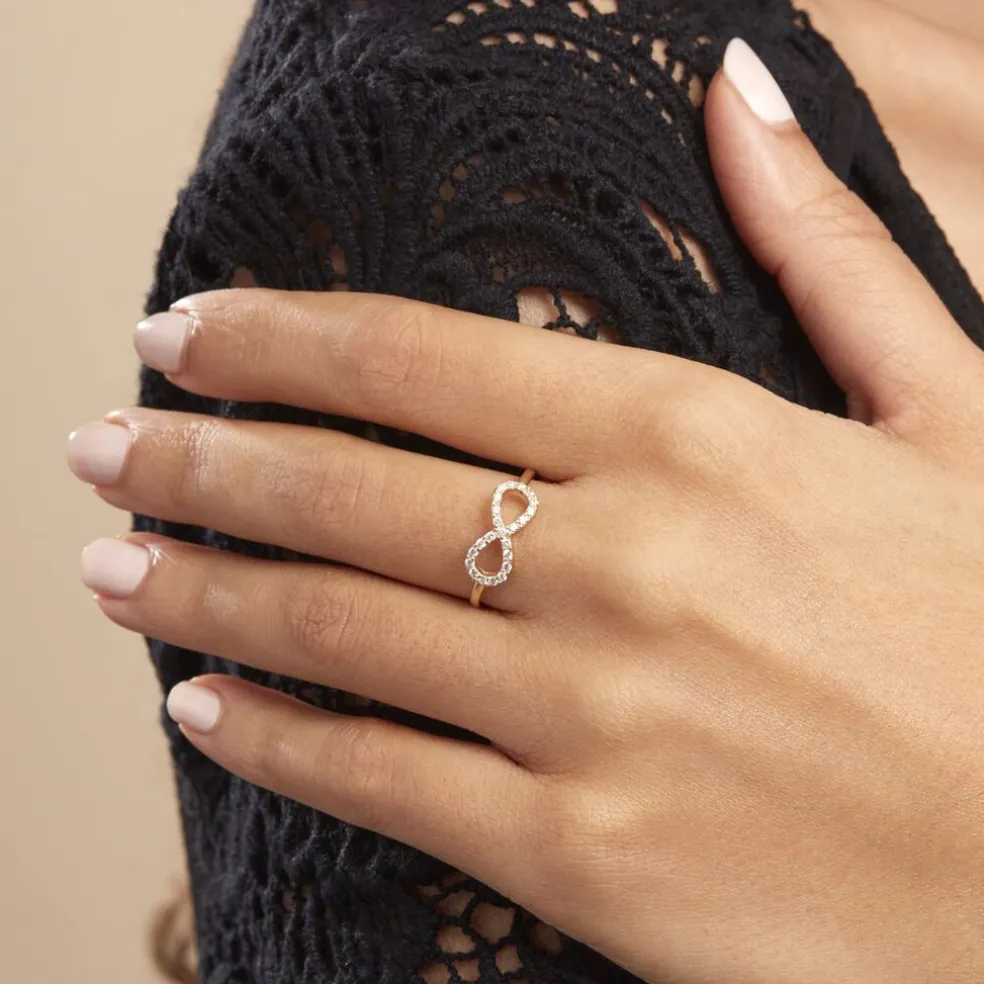 Bague Klothilda Or Jaune Oxyde De Zirconium