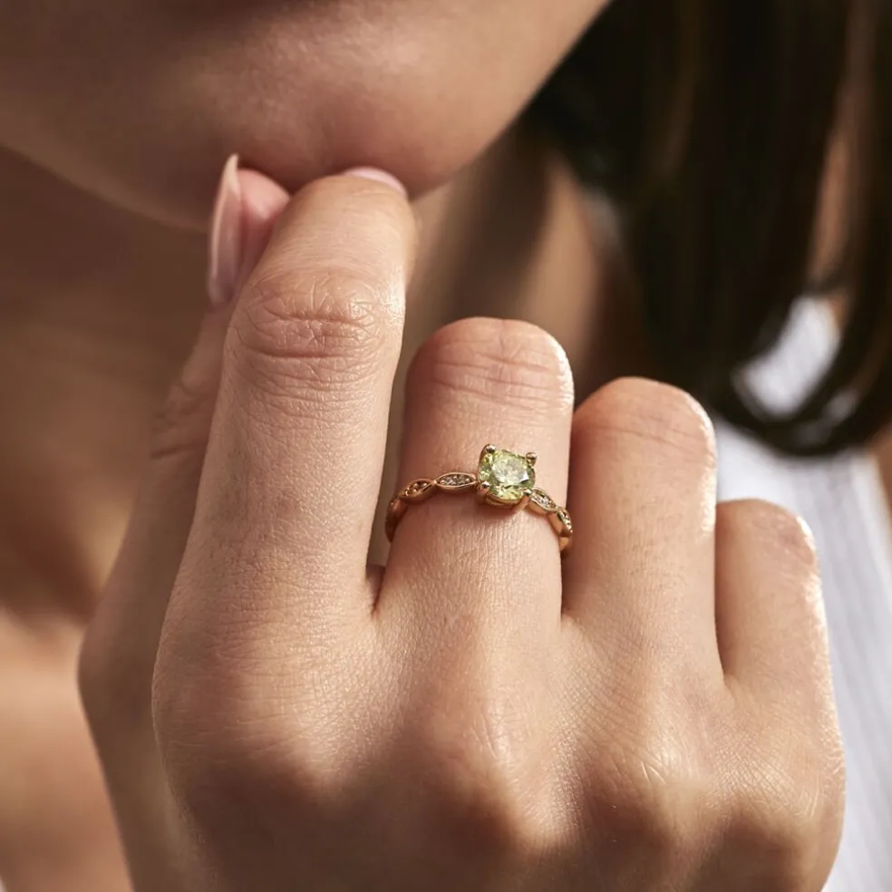 Bague Kurt Plaqué Or Jaune Oxyde De Zirconium