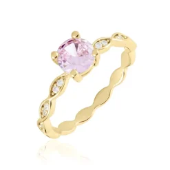 Bague Kurt Plaqué Or Jaune Oxyde De Zirconium