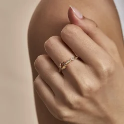 Bague Kurt Plaqué Or Jaune Oxyde De Zirconium