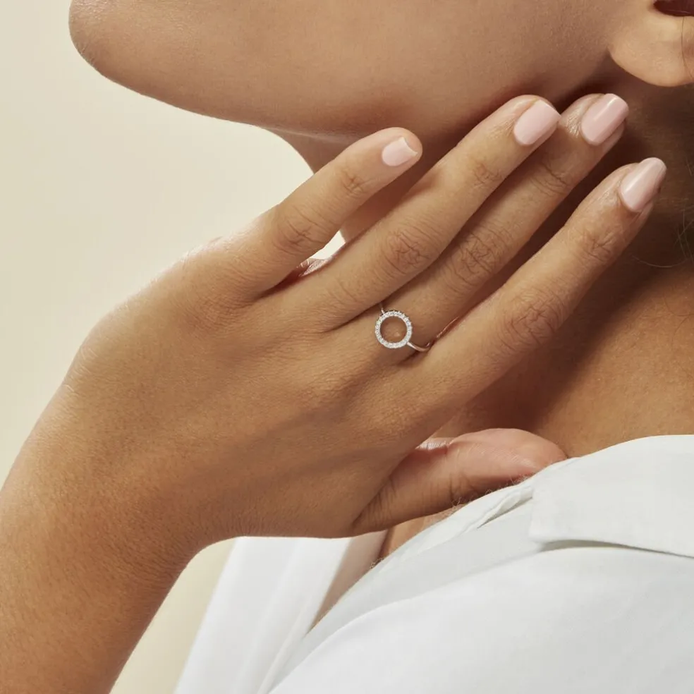 Bague Laureen Argent Blanc Oxyde De Zirconium