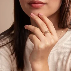 Bague Lazzaro Or Jaune Diamant