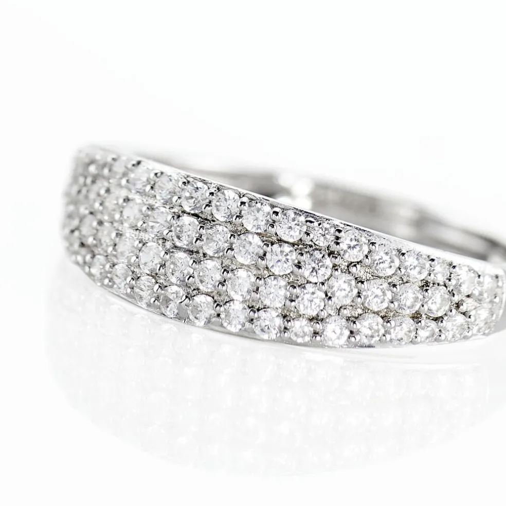 Bague Leanne Argent Blanc Oxyde De Zirconium
