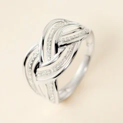 Bague Leopoldine Or Blanc Diamant