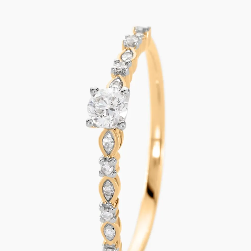 Bague Les Inseparables Or Jaune Diamant