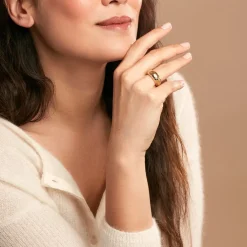 Bague Lessie Acier Doré