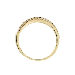 Bague Lia Plaqué Or Jaune Oxyde De Zirconium