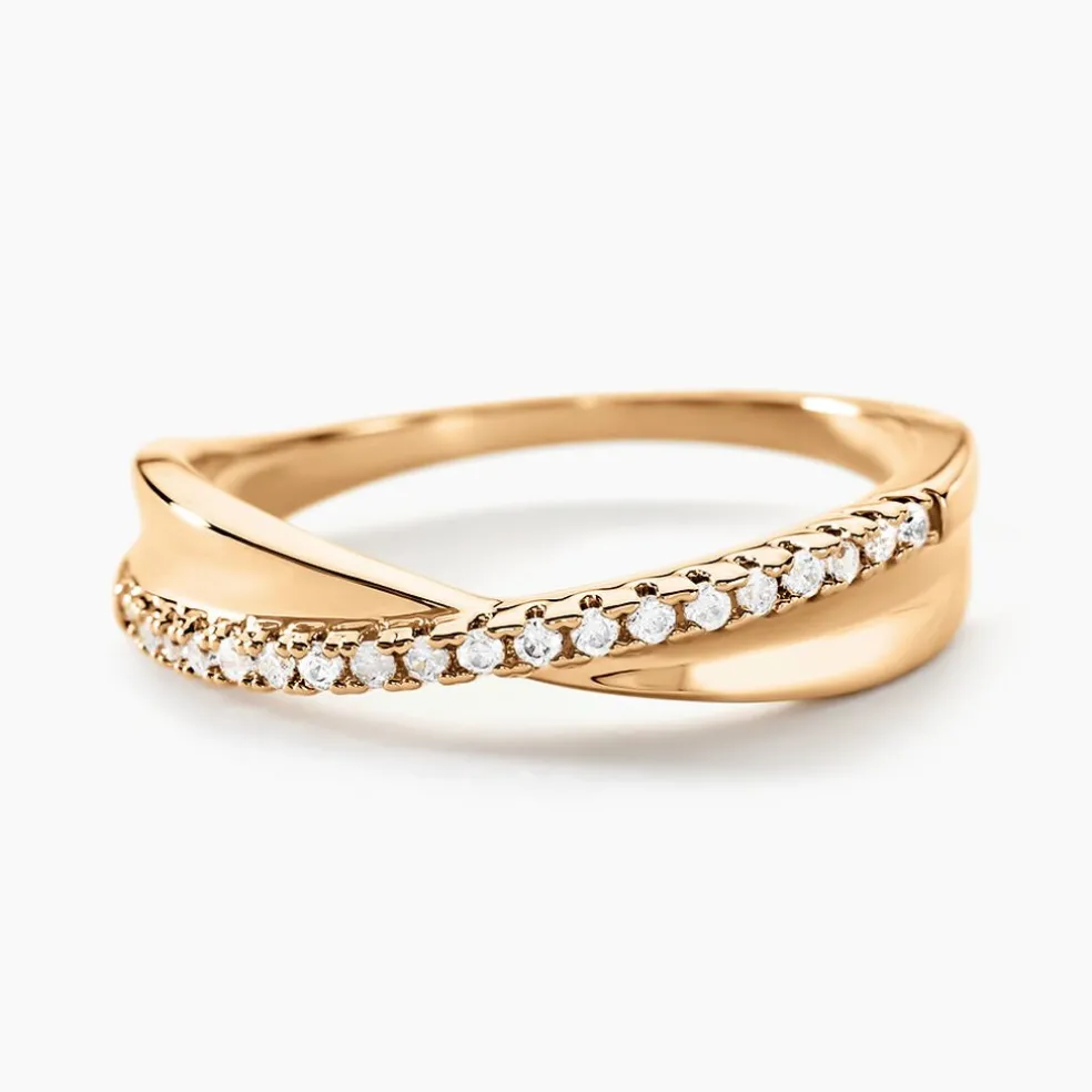 Bague Lia Plaqué Or Jaune Oxyde De Zirconium