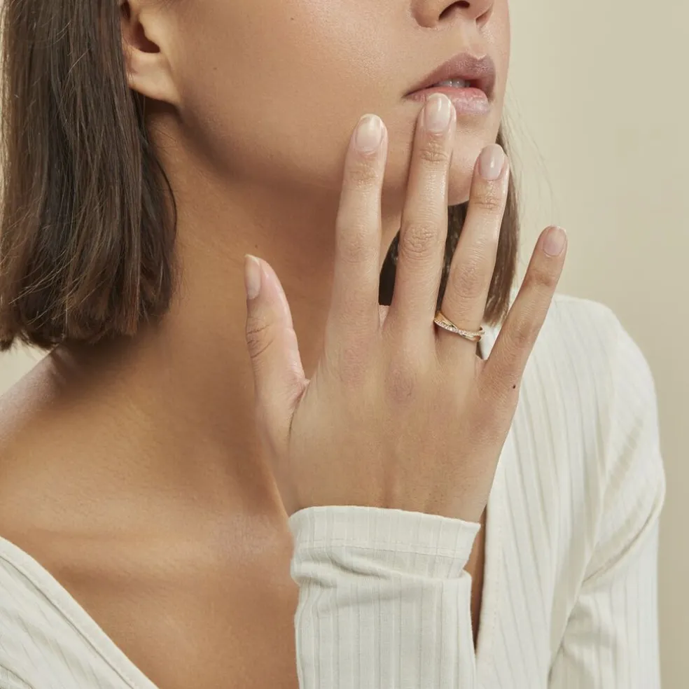Bague Lia Plaqué Or Jaune Oxyde De Zirconium