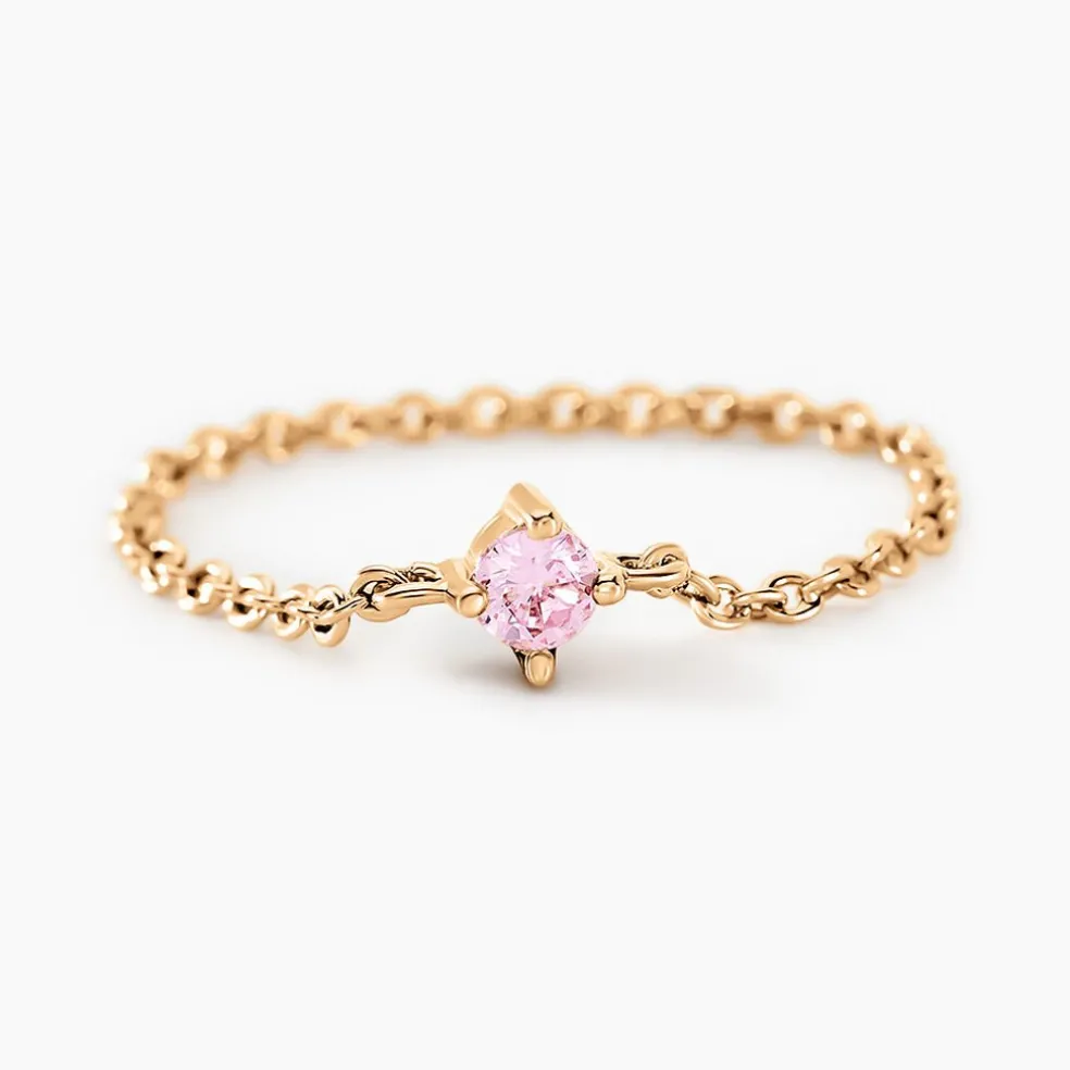 Bague Lilou Plaqué Or Doré Oxyde De Zirconium