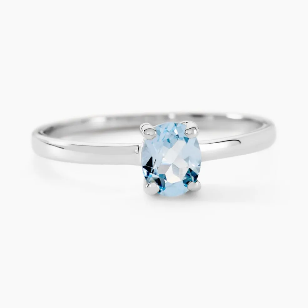 Bague Lily Or Blanc Topaze