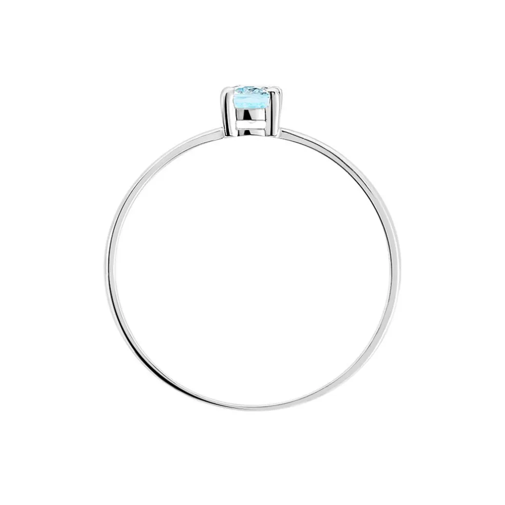 Bague Lily Or Blanc Topaze