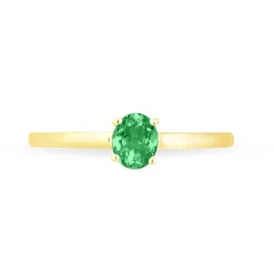 Bague Lily Or Jaune Emeraude