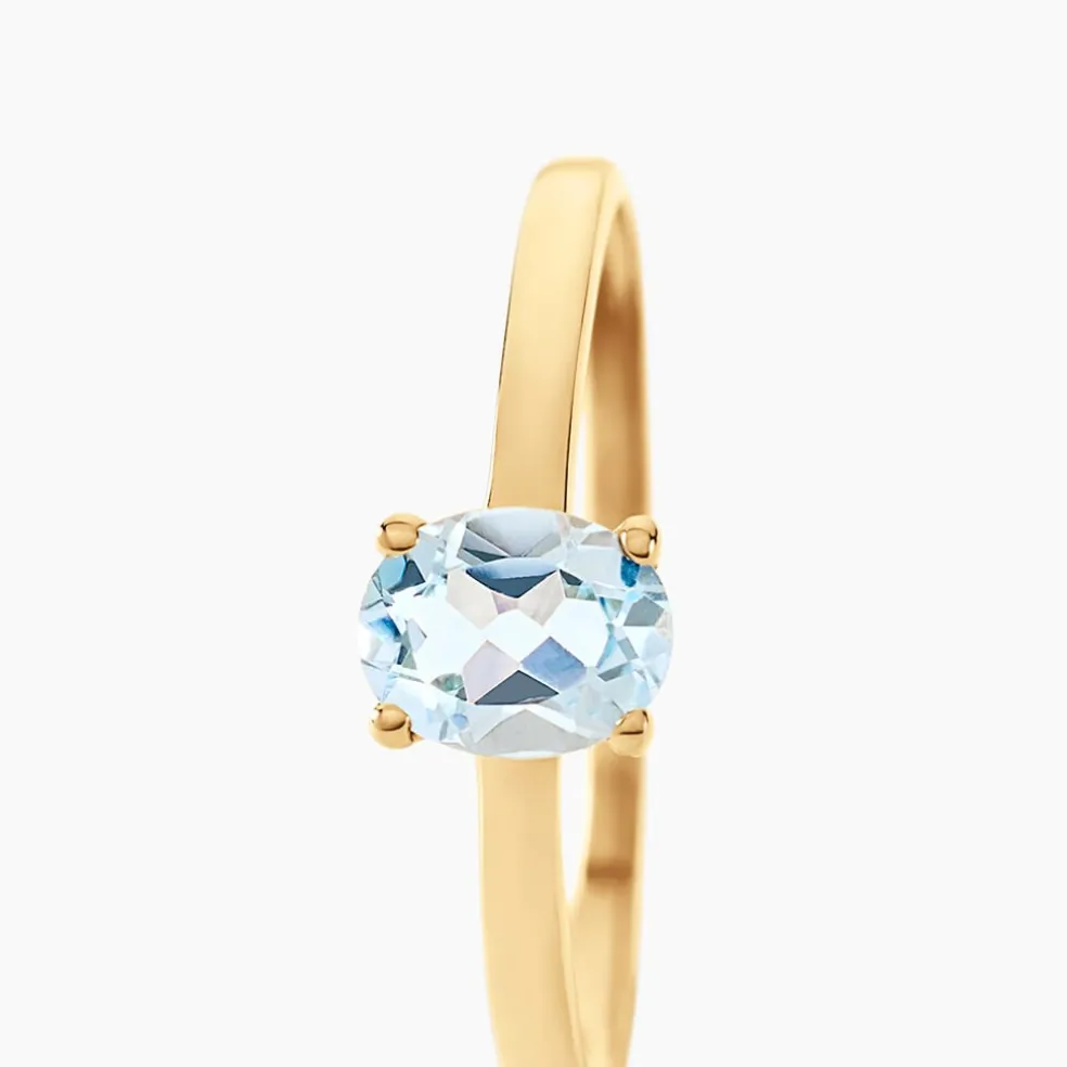 Bague Lily Or Jaune Topaze