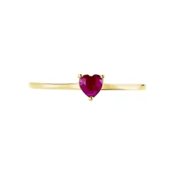Bague Lissounia Or Jaune Rubis