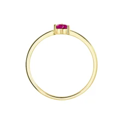 Bague Lissounia Or Jaune Rubis