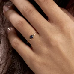 Bague Lissounia Or Jaune Saphir