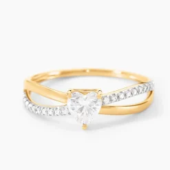 Bague Lonan Or Jaune Oxyde De Zirconium