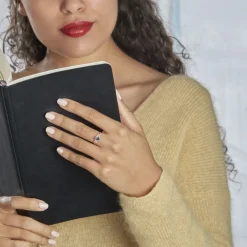 Bague Lora Or Rose Topaze Et Oxyde De Zirconium