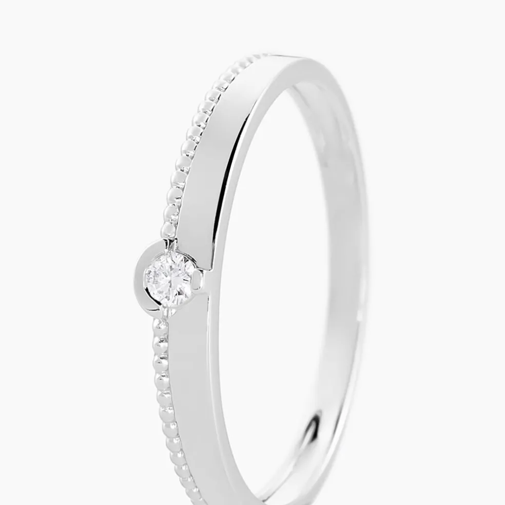 Bague Lou Or Blanc Diamant