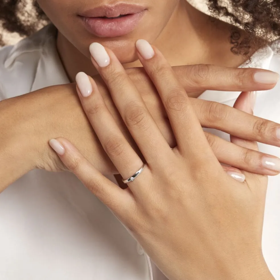Bague Lou Or Blanc Diamant