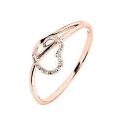 Bague Louise Or Rose Diamant