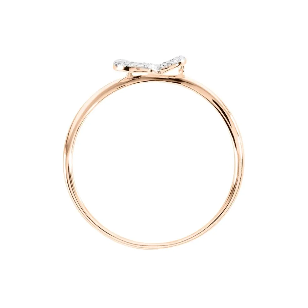 Bague Louise Or Rose Diamant