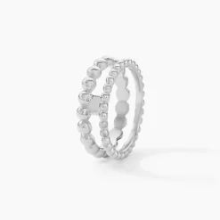 Bague Louisette Argent Blanc