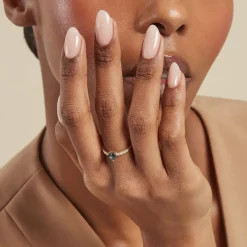 Bague Love Ring Or Jaune Topaze Oxyde De Zirconium