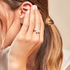 Bague Lua Argent Blanc Perle De Culture Oxyde De Zirconium