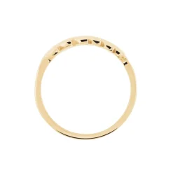 Bague Luz Plaque Or Jaune Oxyde De Zirconium