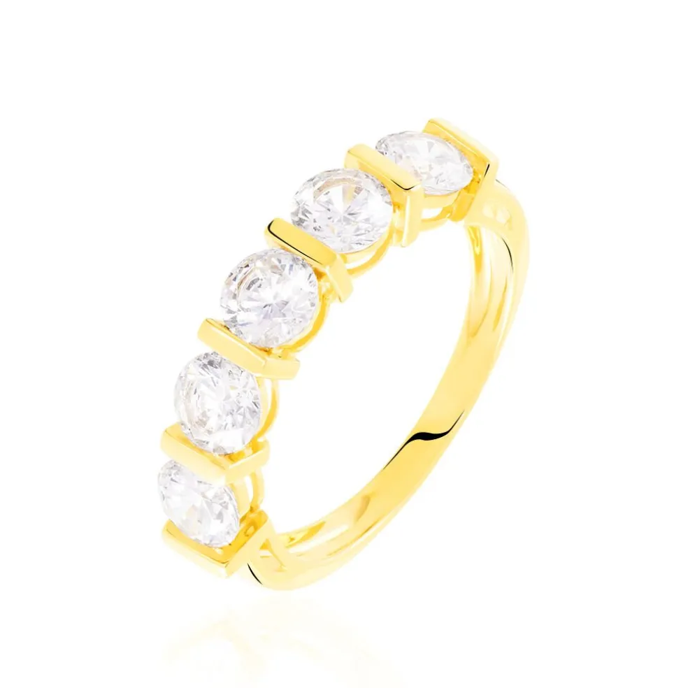 Bague Lyana Or Jaune Oxyde De Zirconium