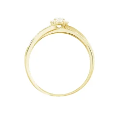 Bague Magnolia Croisee Or Jaune Diamant