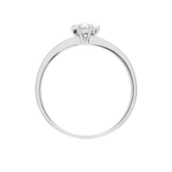 Bague Magnolia Or Blanc Diamant