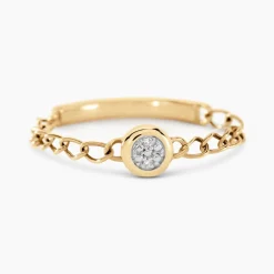 Bague Mahe Or Jaune Diamant