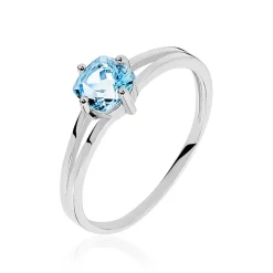 Bague Mahina Or Blanc Topaze