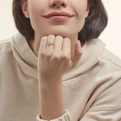 Bague Mahina Or Blanc Topaze