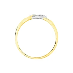Bague Maillons Or Jaune Diamant
