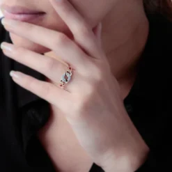 Bague Maillons Or Jaune Diamant