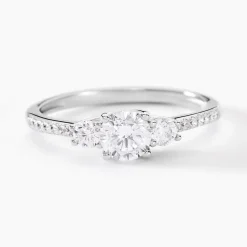 Bague Mallory Argent Blanc Oxyde De Zirconium