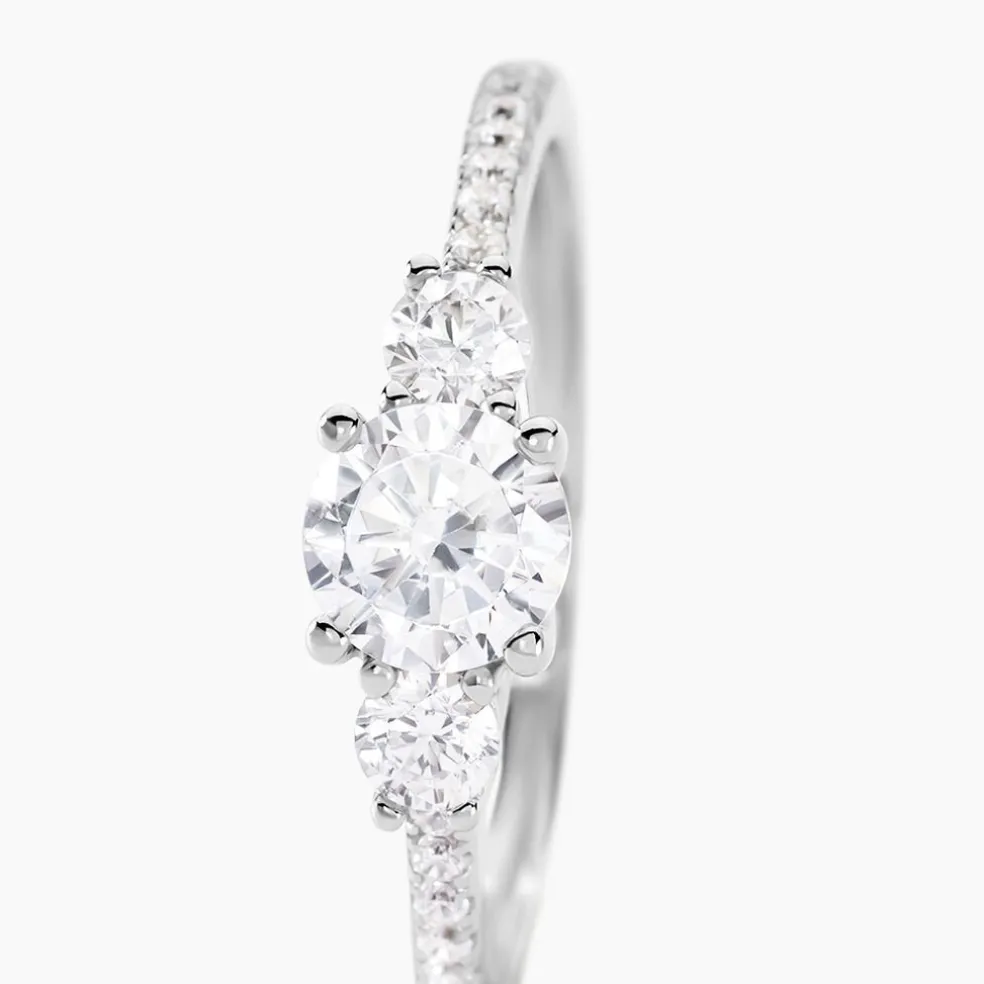 Bague Mallory Argent Blanc Oxyde De Zirconium