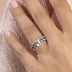 Bague Malou Argent Blanc Oxyde De Zirconium