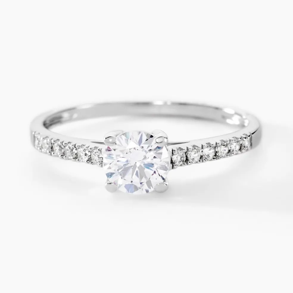 Bague Manon Or Blanc Oxyde De Zirconium