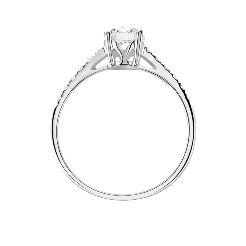 Bague Manon Or Blanc Oxyde De Zirconium